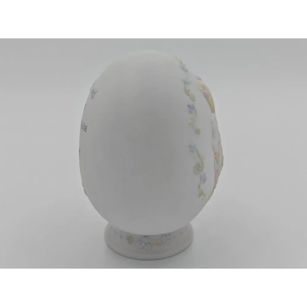 Precious Moments 1992 Make A Joyful Noise Enesco Porcelain Egg Figurine 528617